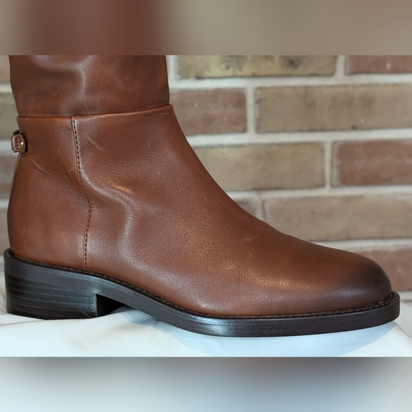 NWOB Sam Edelman Woman's Mable Rich Cognac Knee High Tall Boot Size 7 - Picture 7 of 9